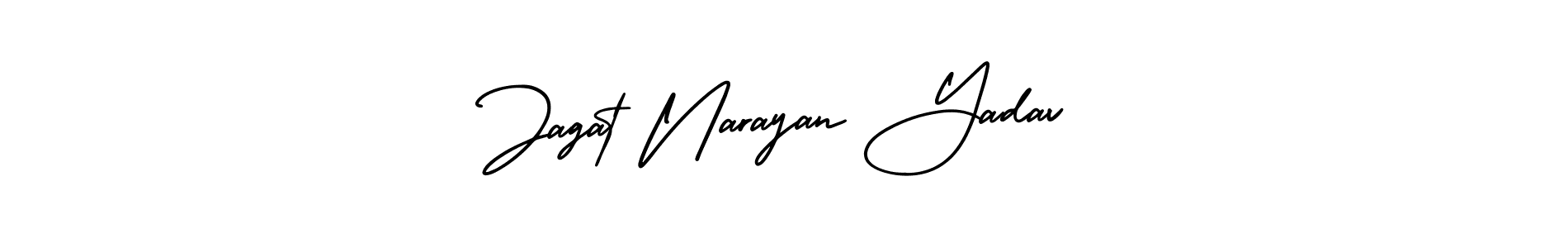 Similarly AmerikaSignatureDemo-Regular is the best handwritten signature design. Signature creator online .You can use it as an online autograph creator for name Jagat Narayan Yadav. Jagat Narayan Yadav signature style 3 images and pictures png