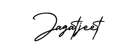 You should practise on your own different ways (AmerikaSignatureDemo-Regular) to write your name (Jagatjeet) in signature. Don't let someone else do it for you. Jagatjeet signature style 3 images and pictures png
