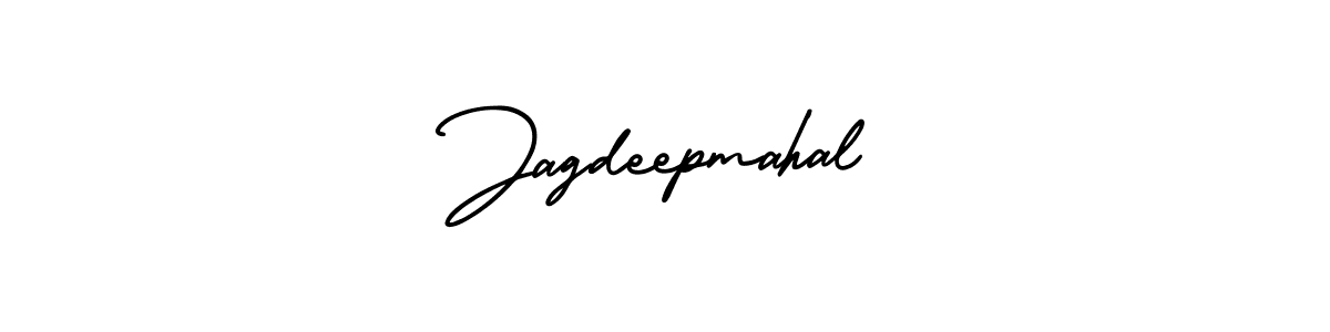 You should practise on your own different ways (AmerikaSignatureDemo-Regular) to write your name (Jagdeepmahal) in signature. don't let someone else do it for you. Jagdeepmahal signature style 3 images and pictures png