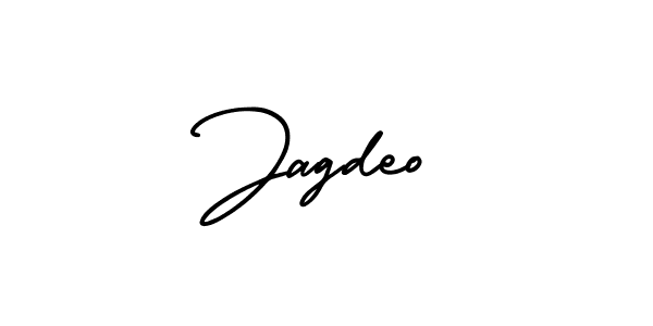 The best way (AmerikaSignatureDemo-Regular) to make a short signature is to pick only two or three words in your name. The name Jagdeo include a total of six letters. For converting this name. Jagdeo signature style 3 images and pictures png