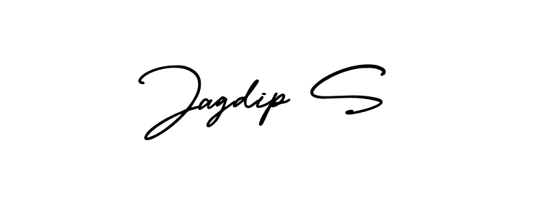 if you are searching for the best signature style for your name Jagdip S. so please give up your signature search. here we have designed multiple signature styles  using AmerikaSignatureDemo-Regular. Jagdip S signature style 3 images and pictures png