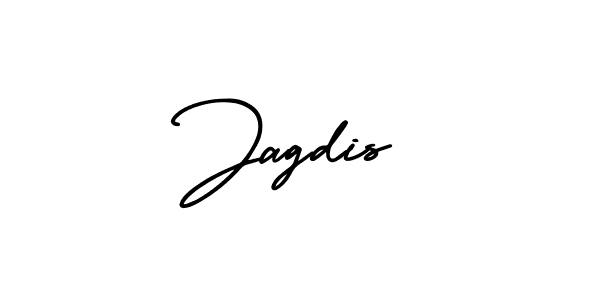 Use a signature maker to create a handwritten signature online. With this signature software, you can design (AmerikaSignatureDemo-Regular) your own signature for name Jagdis. Jagdis signature style 3 images and pictures png