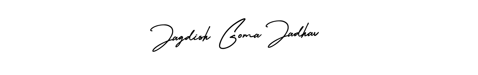 Also You can easily find your signature by using the search form. We will create Jagdish Goma Jadhav name handwritten signature images for you free of cost using AmerikaSignatureDemo-Regular sign style. Jagdish Goma Jadhav signature style 3 images and pictures png