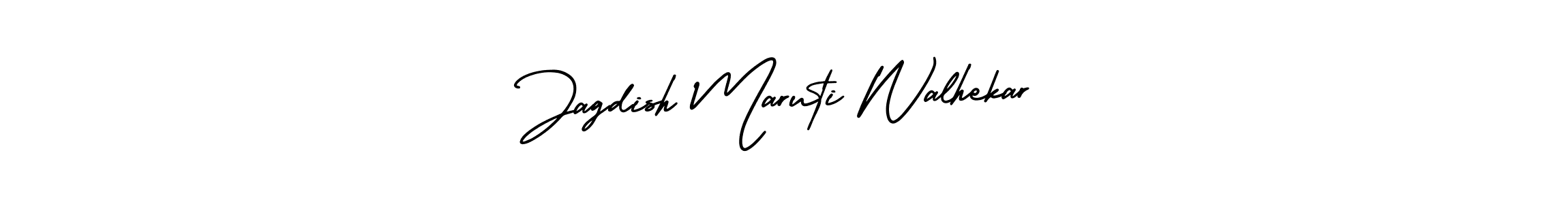 Use a signature maker to create a handwritten signature online. With this signature software, you can design (AmerikaSignatureDemo-Regular) your own signature for name Jagdish Maruti Walhekar. Jagdish Maruti Walhekar signature style 3 images and pictures png