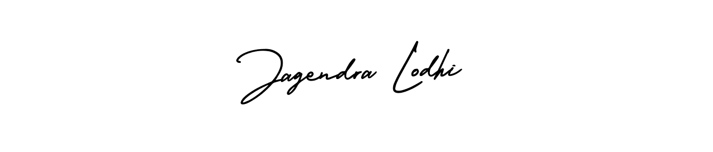 How to make Jagendra Lodhi name signature. Use AmerikaSignatureDemo-Regular style for creating short signs online. This is the latest handwritten sign. Jagendra Lodhi signature style 3 images and pictures png
