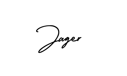 Use a signature maker to create a handwritten signature online. With this signature software, you can design (AmerikaSignatureDemo-Regular) your own signature for name Jager. Jager signature style 3 images and pictures png