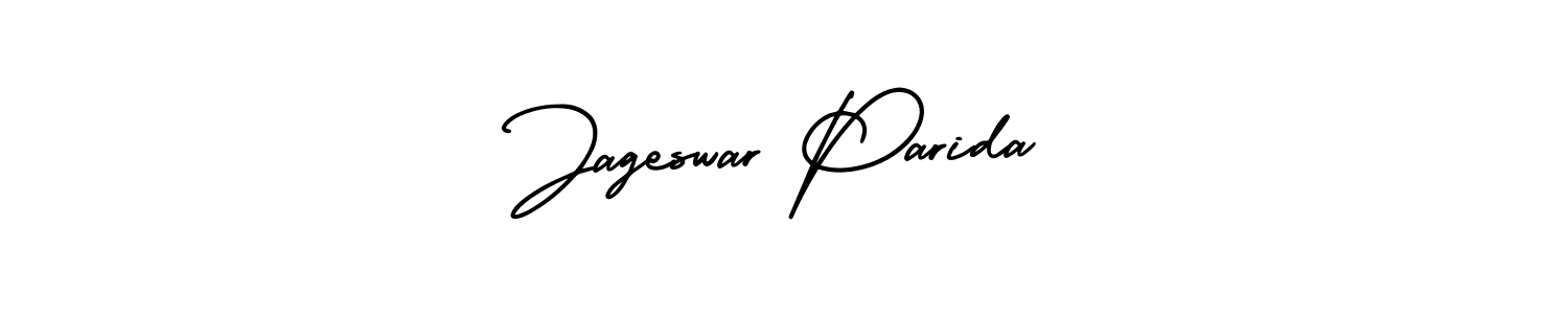 Jageswar Parida stylish signature style. Best Handwritten Sign (AmerikaSignatureDemo-Regular) for my name. Handwritten Signature Collection Ideas for my name Jageswar Parida. Jageswar Parida signature style 3 images and pictures png