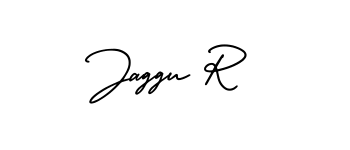 It looks lik you need a new signature style for name Jaggu R. Design unique handwritten (AmerikaSignatureDemo-Regular) signature with our free signature maker in just a few clicks. Jaggu R signature style 3 images and pictures png