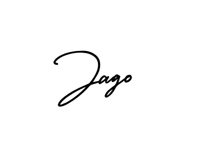 How to make Jago signature? AmerikaSignatureDemo-Regular is a professional autograph style. Create handwritten signature for Jago name. Jago signature style 3 images and pictures png