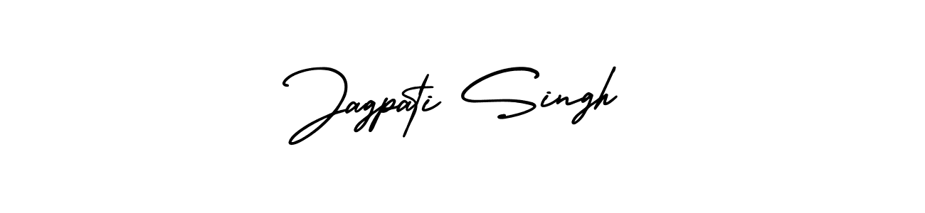 How to make Jagpati Singh name signature. Use AmerikaSignatureDemo-Regular style for creating short signs online. This is the latest handwritten sign. Jagpati Singh signature style 3 images and pictures png