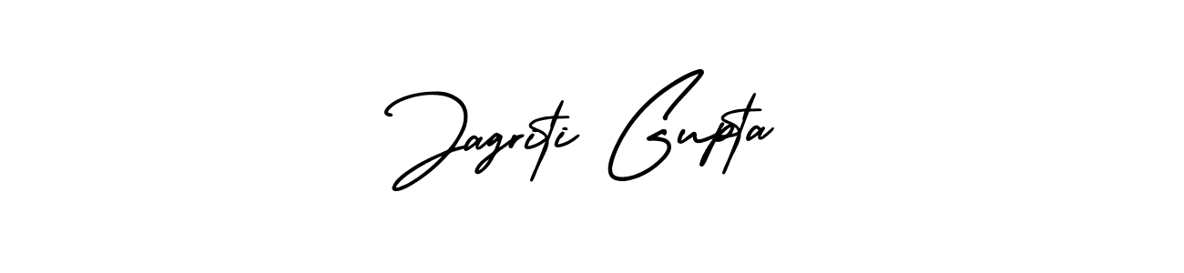How to make Jagriti Gupta name signature. Use AmerikaSignatureDemo-Regular style for creating short signs online. This is the latest handwritten sign. Jagriti Gupta signature style 3 images and pictures png