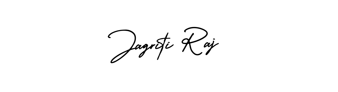 Use a signature maker to create a handwritten signature online. With this signature software, you can design (AmerikaSignatureDemo-Regular) your own signature for name Jagriti Raj. Jagriti Raj signature style 3 images and pictures png