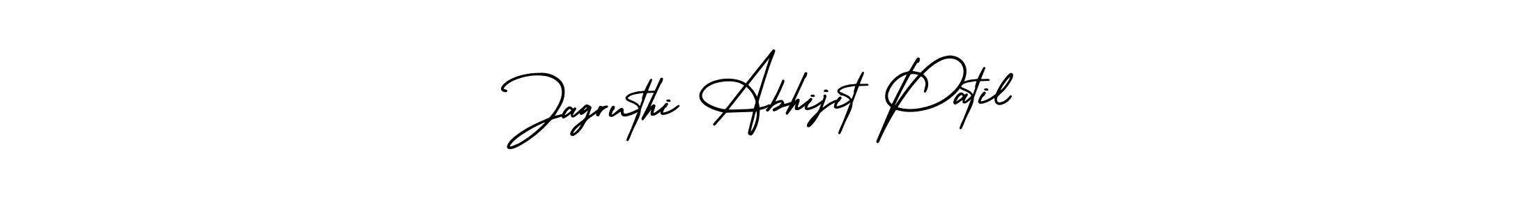 How to make Jagruthi Abhijit Patil name signature. Use AmerikaSignatureDemo-Regular style for creating short signs online. This is the latest handwritten sign. Jagruthi Abhijit Patil signature style 3 images and pictures png
