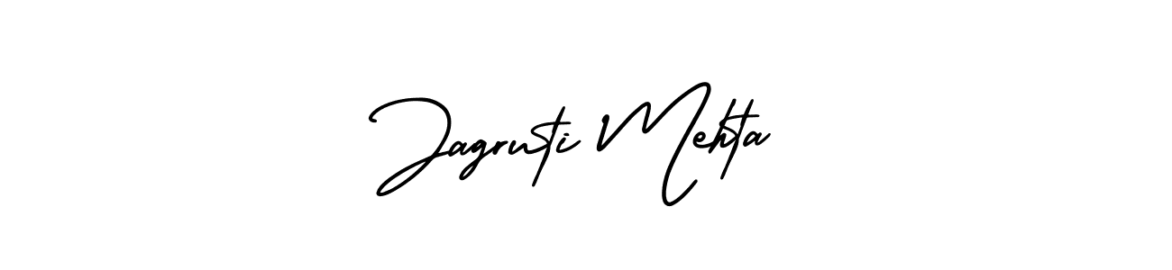 Use a signature maker to create a handwritten signature online. With this signature software, you can design (AmerikaSignatureDemo-Regular) your own signature for name Jagruti Mehta. Jagruti Mehta signature style 3 images and pictures png