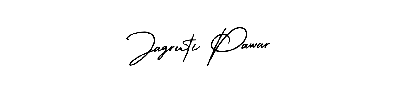 You should practise on your own different ways (AmerikaSignatureDemo-Regular) to write your name (Jagruti Pawar) in signature. don't let someone else do it for you. Jagruti Pawar signature style 3 images and pictures png