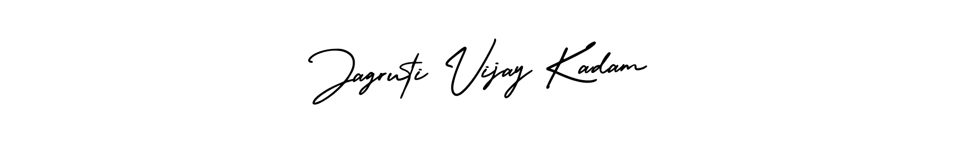Similarly AmerikaSignatureDemo-Regular is the best handwritten signature design. Signature creator online .You can use it as an online autograph creator for name Jagruti Vijay Kadam. Jagruti Vijay Kadam signature style 3 images and pictures png