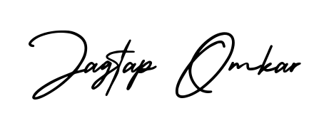 Stand out with a creative autograph for Jagtap Omkar. The AmerikaSignatureDemo-Regular styling blends modern aesthetics with classic signature flourishes. Jagtap Omkar signature style 3 images and pictures png