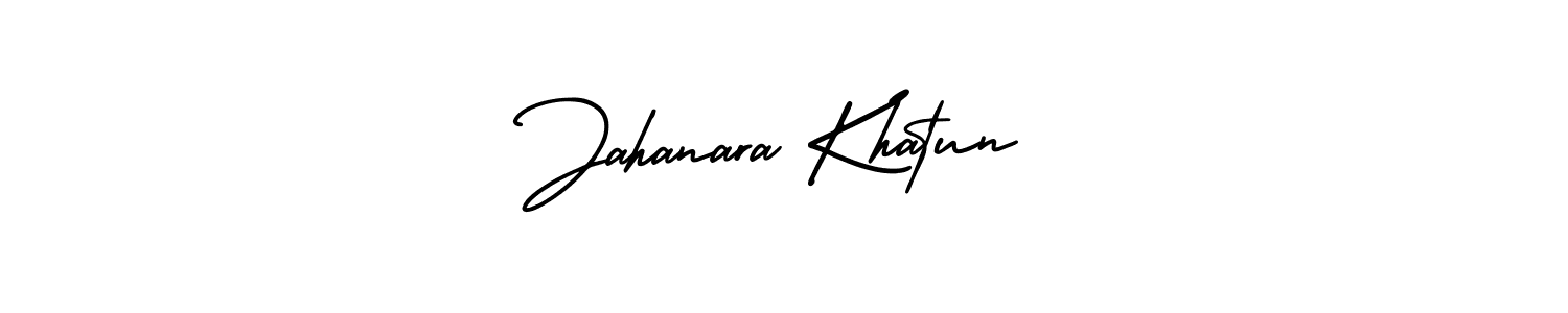 Also You can easily find your signature by using the search form. We will create Jahanara Khatun name handwritten signature images for you free of cost using AmerikaSignatureDemo-Regular sign style. Jahanara Khatun signature style 3 images and pictures png