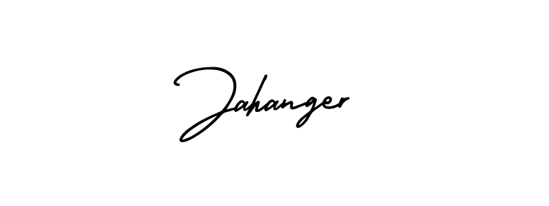 The best way (AmerikaSignatureDemo-Regular) to make a short signature is to pick only two or three words in your name. The name Jahanger include a total of six letters. For converting this name. Jahanger signature style 3 images and pictures png