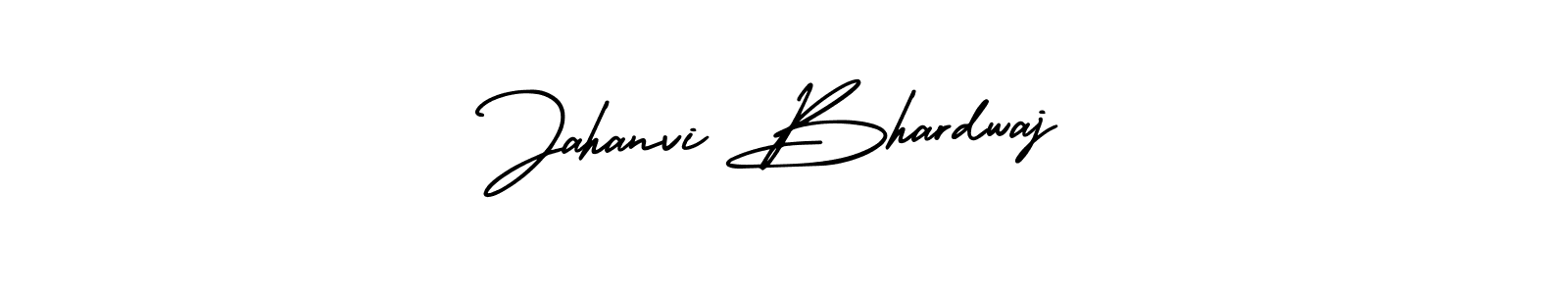 This is the best signature style for the Jahanvi Bhardwaj name. Also you like these signature font (AmerikaSignatureDemo-Regular). Mix name signature. Jahanvi Bhardwaj signature style 3 images and pictures png