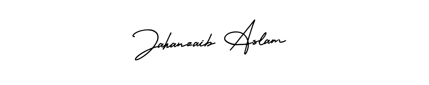 Make a beautiful signature design for name Jahanzaib Aslam. With this signature (AmerikaSignatureDemo-Regular) style, you can create a handwritten signature for free. Jahanzaib Aslam signature style 3 images and pictures png