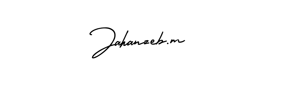 The best way (AmerikaSignatureDemo-Regular) to make a short signature is to pick only two or three words in your name. The name Jahanzeb.m include a total of six letters. For converting this name. Jahanzeb.m signature style 3 images and pictures png
