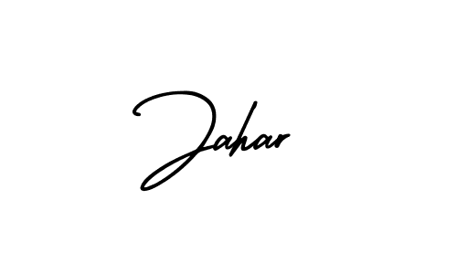 How to make Jahar name signature. Use AmerikaSignatureDemo-Regular style for creating short signs online. This is the latest handwritten sign. Jahar signature style 3 images and pictures png