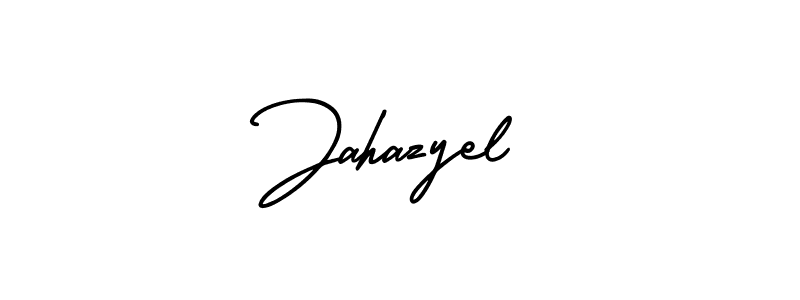 Make a beautiful signature design for name Jahazyel. With this signature (AmerikaSignatureDemo-Regular) style, you can create a handwritten signature for free. Jahazyel signature style 3 images and pictures png