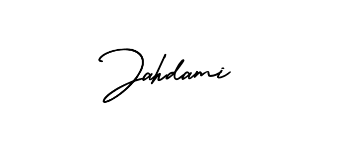 Make a beautiful signature design for name Jahdami. With this signature (AmerikaSignatureDemo-Regular) style, you can create a handwritten signature for free. Jahdami signature style 3 images and pictures png