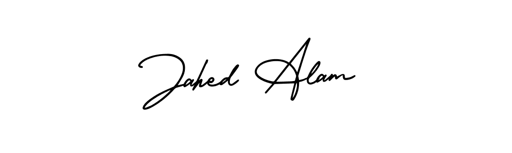 if you are searching for the best signature style for your name Jahed Alam. so please give up your signature search. here we have designed multiple signature styles  using AmerikaSignatureDemo-Regular. Jahed Alam signature style 3 images and pictures png