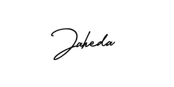 Also we have Jaheda name is the best signature style. Create professional handwritten signature collection using AmerikaSignatureDemo-Regular autograph style. Jaheda signature style 3 images and pictures png