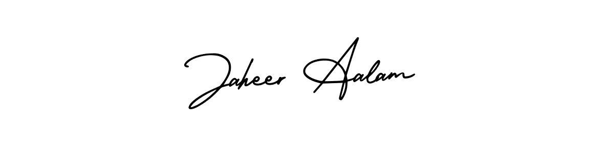 Make a beautiful signature design for name Jaheer Aalam. With this signature (AmerikaSignatureDemo-Regular) style, you can create a handwritten signature for free. Jaheer Aalam signature style 3 images and pictures png