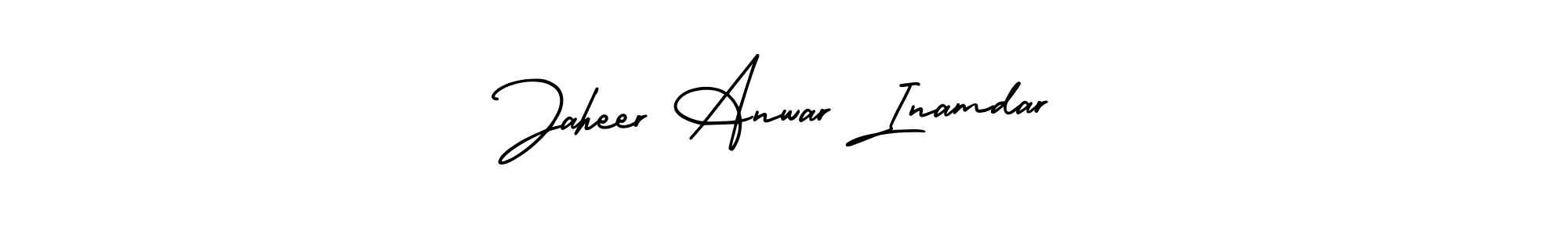 if you are searching for the best signature style for your name Jaheer Anwar Inamdar. so please give up your signature search. here we have designed multiple signature styles  using AmerikaSignatureDemo-Regular. Jaheer Anwar Inamdar signature style 3 images and pictures png