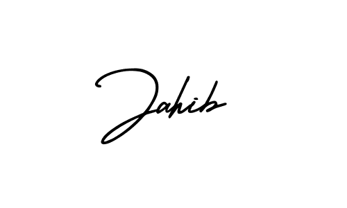 Design your own signature with our free online signature maker. With this signature software, you can create a handwritten (AmerikaSignatureDemo-Regular) signature for name Jahib. Jahib signature style 3 images and pictures png