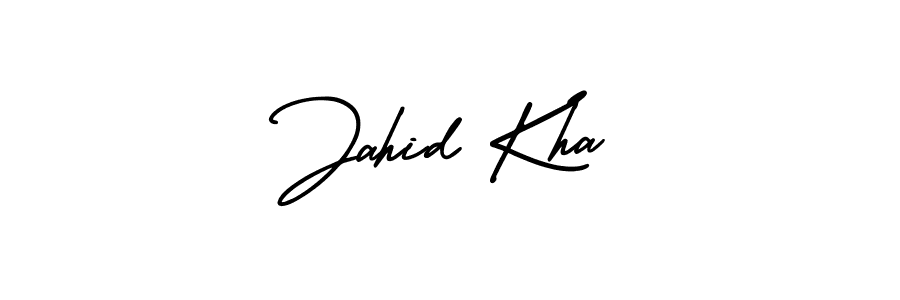 Also You can easily find your signature by using the search form. We will create Jahid Kha name handwritten signature images for you free of cost using AmerikaSignatureDemo-Regular sign style. Jahid Kha signature style 3 images and pictures png