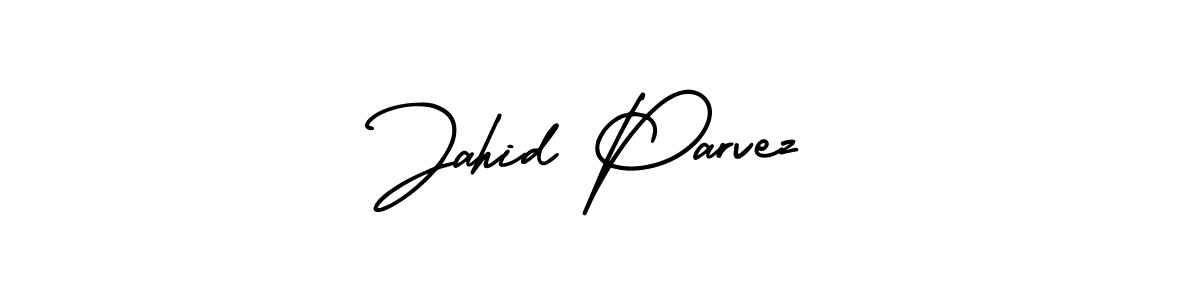 if you are searching for the best signature style for your name Jahid Parvez. so please give up your signature search. here we have designed multiple signature styles  using AmerikaSignatureDemo-Regular. Jahid Parvez signature style 3 images and pictures png