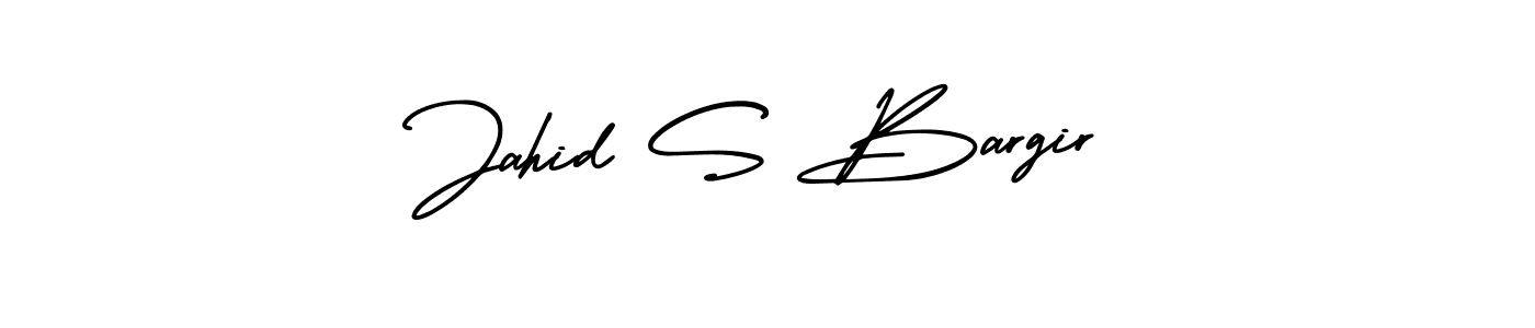 It looks lik you need a new signature style for name Jahid S Bargir. Design unique handwritten (AmerikaSignatureDemo-Regular) signature with our free signature maker in just a few clicks. Jahid S Bargir signature style 3 images and pictures png