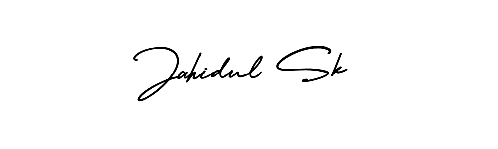 Design your own signature with our free online signature maker. With this signature software, you can create a handwritten (AmerikaSignatureDemo-Regular) signature for name Jahidul Sk. Jahidul Sk signature style 3 images and pictures png