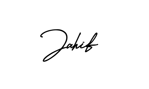 Design your own signature with our free online signature maker. With this signature software, you can create a handwritten (AmerikaSignatureDemo-Regular) signature for name Jahif. Jahif signature style 3 images and pictures png