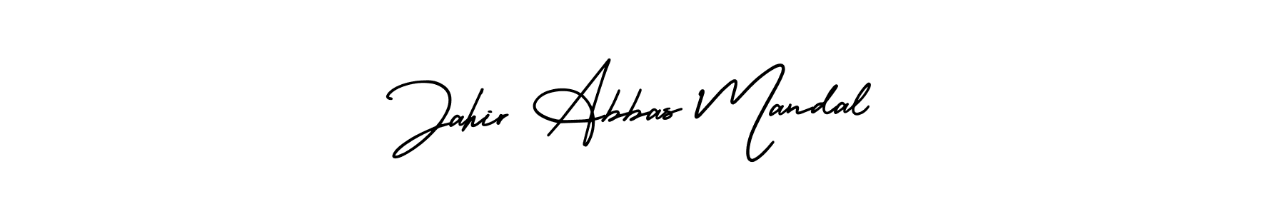 Create a beautiful signature design for name Jahir Abbas Mandal. With this signature (AmerikaSignatureDemo-Regular) fonts, you can make a handwritten signature for free. Jahir Abbas Mandal signature style 3 images and pictures png
