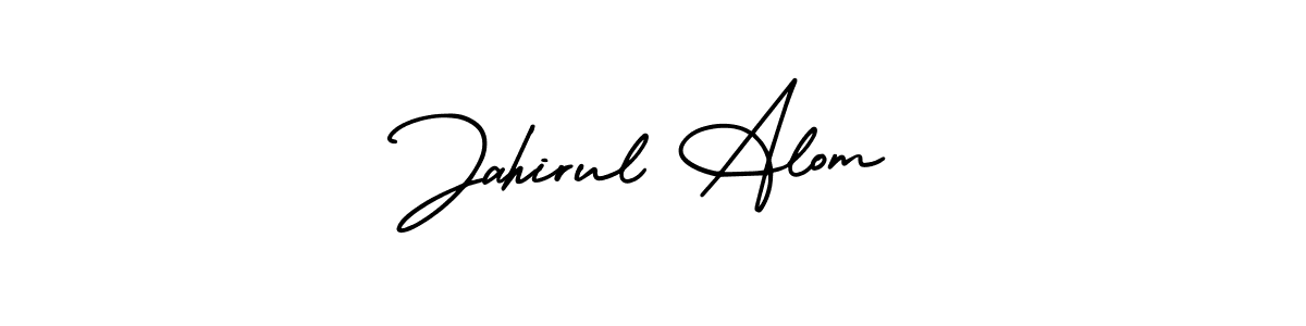 Make a beautiful signature design for name Jahirul Alom. With this signature (AmerikaSignatureDemo-Regular) style, you can create a handwritten signature for free. Jahirul Alom signature style 3 images and pictures png