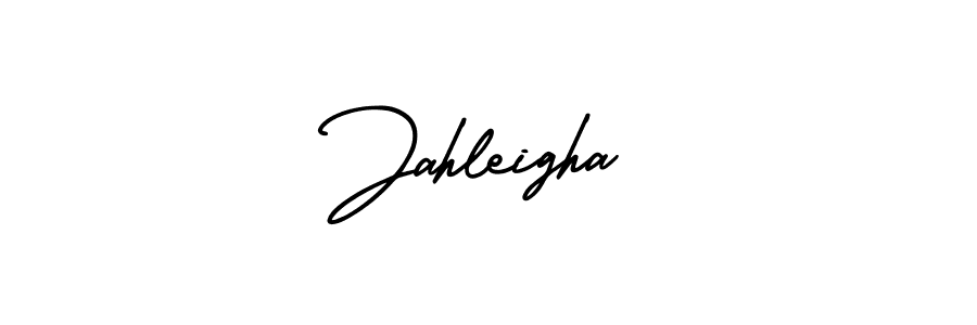 Jahleigha stylish signature style. Best Handwritten Sign (AmerikaSignatureDemo-Regular) for my name. Handwritten Signature Collection Ideas for my name Jahleigha. Jahleigha signature style 3 images and pictures png