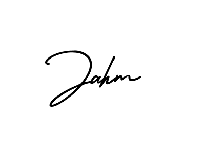 The best way (AmerikaSignatureDemo-Regular) to make a short signature is to pick only two or three words in your name. The name Jahm include a total of six letters. For converting this name. Jahm signature style 3 images and pictures png