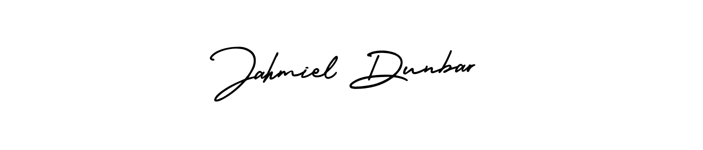 Use a signature maker to create a handwritten signature online. With this signature software, you can design (AmerikaSignatureDemo-Regular) your own signature for name Jahmiel Dunbar. Jahmiel Dunbar signature style 3 images and pictures png