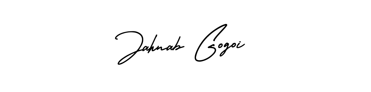 How to make Jahnab Gogoi signature? AmerikaSignatureDemo-Regular is a professional autograph style. Create handwritten signature for Jahnab Gogoi name. Jahnab Gogoi signature style 3 images and pictures png