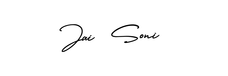 Jai  Soni stylish signature style. Best Handwritten Sign (AmerikaSignatureDemo-Regular) for my name. Handwritten Signature Collection Ideas for my name Jai  Soni. Jai  Soni signature style 3 images and pictures png