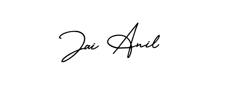 Jai Anil stylish signature style. Best Handwritten Sign (AmerikaSignatureDemo-Regular) for my name. Handwritten Signature Collection Ideas for my name Jai Anil. Jai Anil signature style 3 images and pictures png