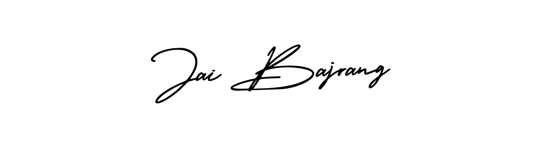 Use a signature maker to create a handwritten signature online. With this signature software, you can design (AmerikaSignatureDemo-Regular) your own signature for name Jai Bajrang. Jai Bajrang signature style 3 images and pictures png