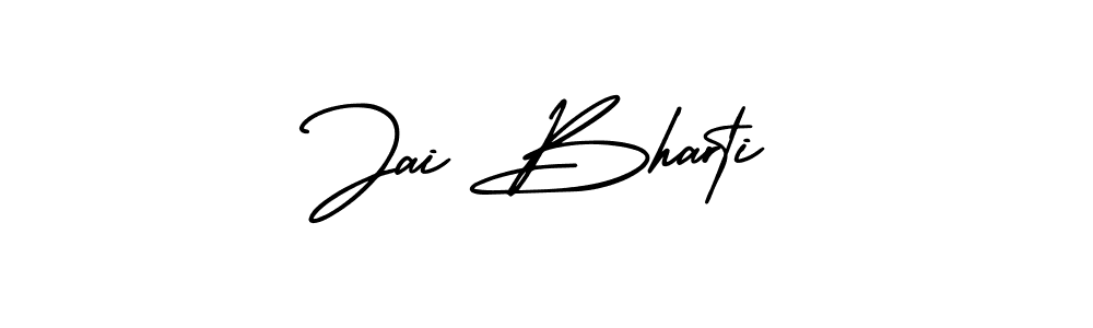 Create a beautiful signature design for name Jai Bharti. With this signature (AmerikaSignatureDemo-Regular) fonts, you can make a handwritten signature for free. Jai Bharti signature style 3 images and pictures png