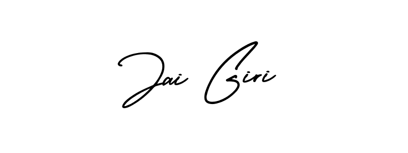 You should practise on your own different ways (AmerikaSignatureDemo-Regular) to write your name (Jai Giri) in signature. don't let someone else do it for you. Jai Giri signature style 3 images and pictures png